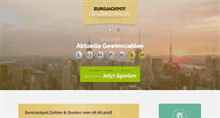 Desktop Screenshot of eurojackpot-gewinnzahlen.com